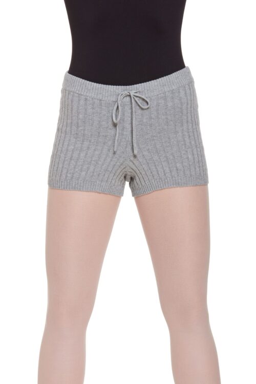 Cotton Rib Knit Warm-up Shorts