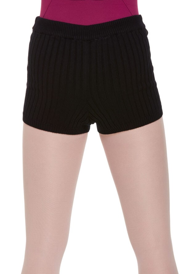Cotton Rib Knit Warm-up Shorts