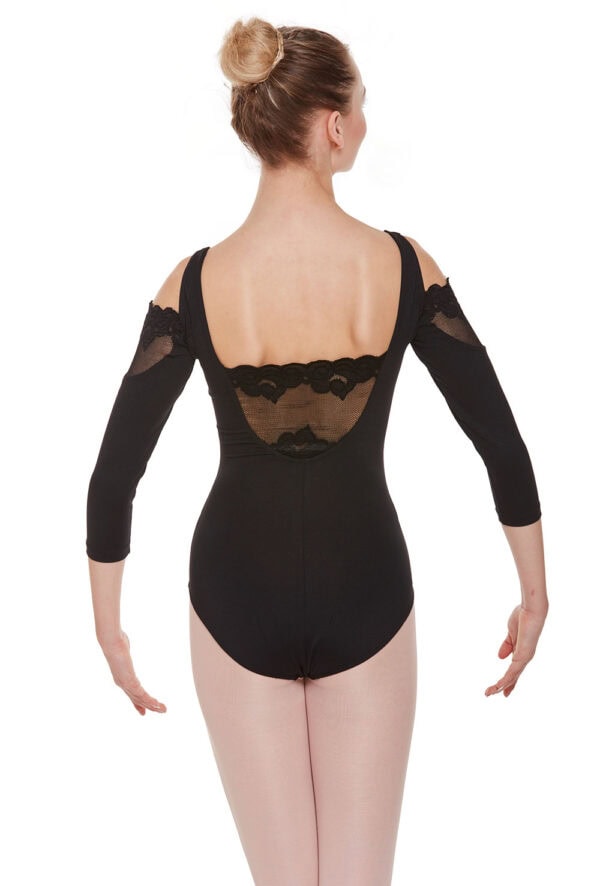Cold Shoulder Lace Leotard