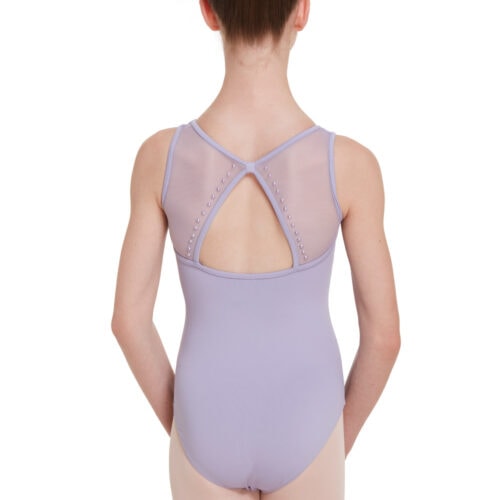 Stud Mesh Back Leotard