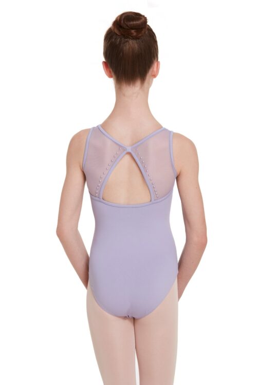 Stud Mesh Back Leotard