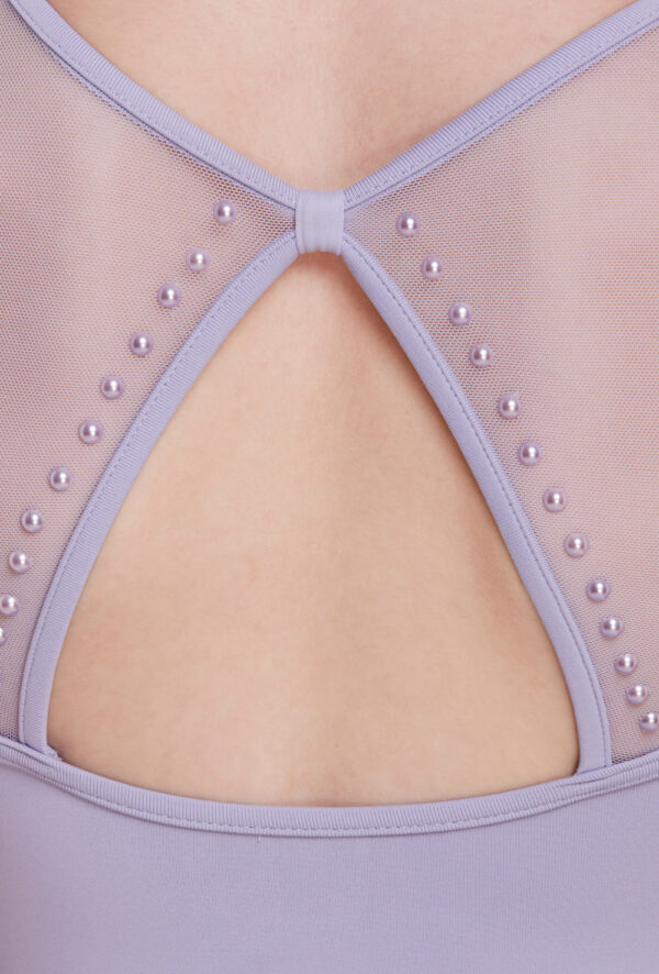 Stud Mesh Back Leotard