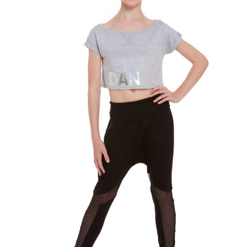 Mesh Insert Harem Pants