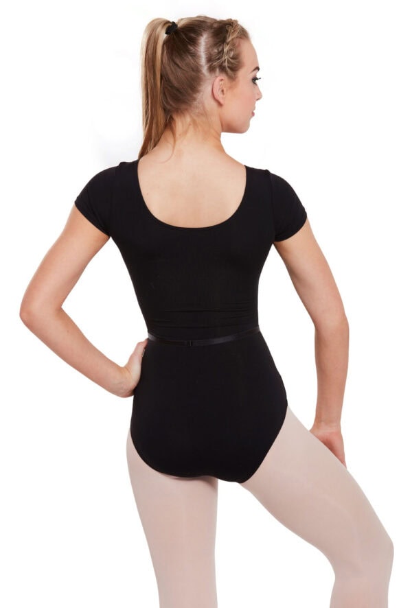 55673730 Short Sleeve Leotard With Belt