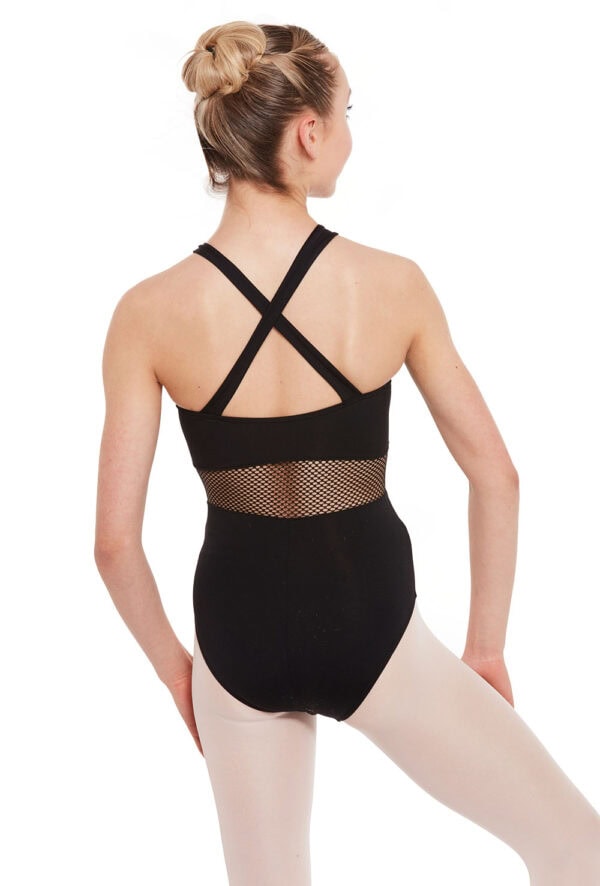 Halterneck Fishnet Waist Leotard