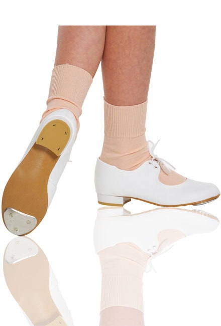 Black Low Heel Canvas Tap Shoe