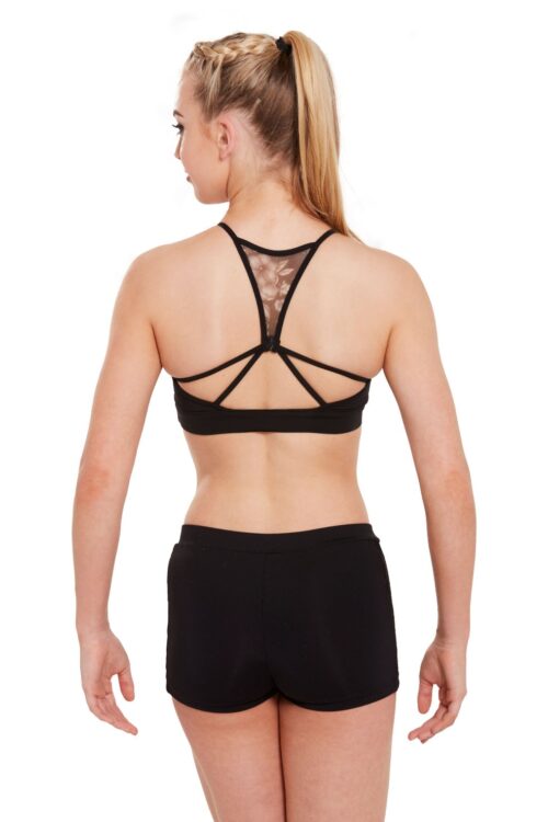 Printed Mesh Crop Top