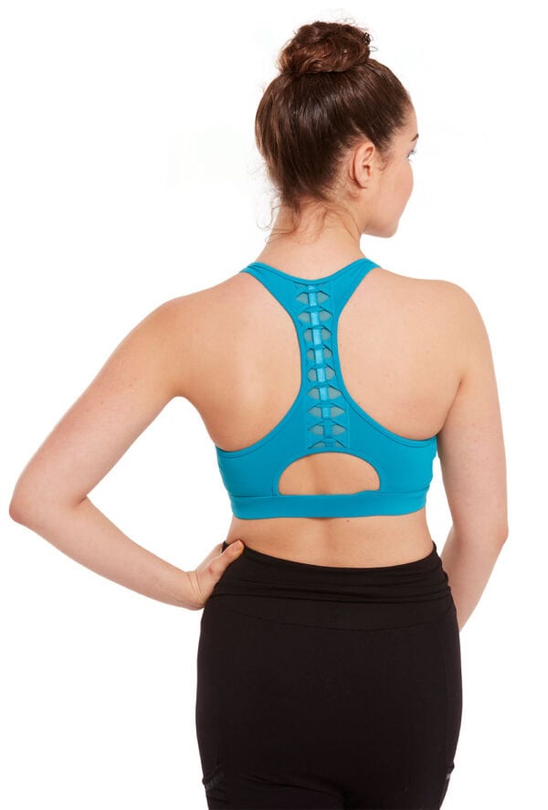 Spliced Twist Back Crop Top