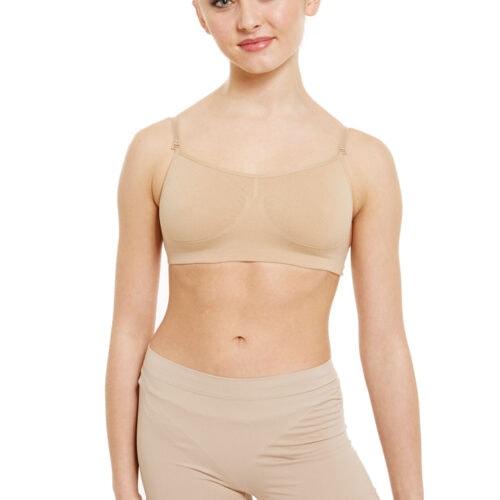 Silky seamless clear back bra
