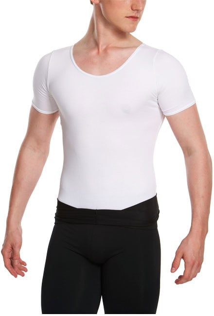 Joseph -Boy's Short Sleeve Leotard with Thong Back and BBA Logo