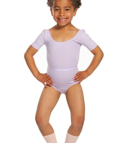 Short Sleeve Cotton Academy Leotard