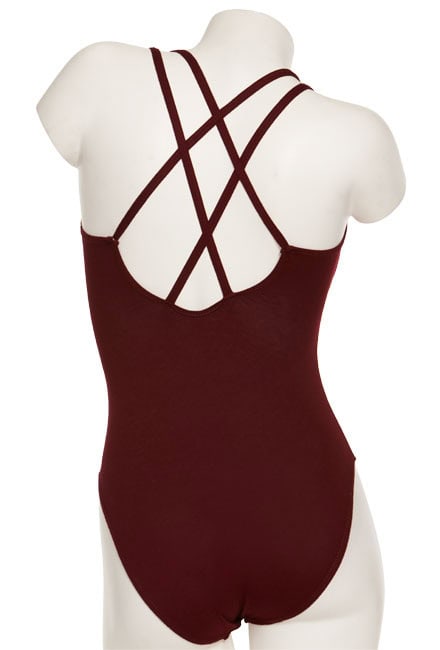Criss cross camisole leotard