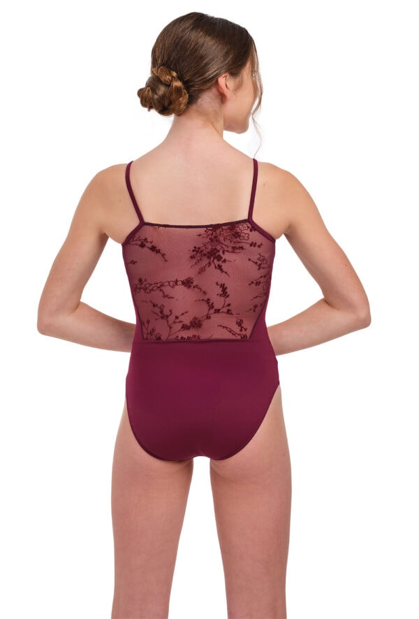 Ginesta - Camisole Leotard with Flocked Tulle detail