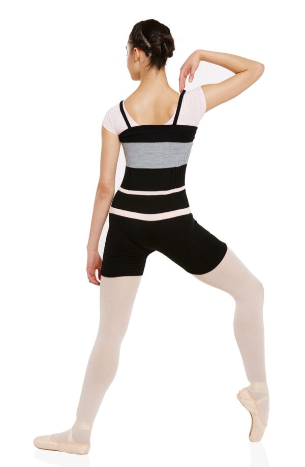 Seamlessly Striped Short Romper