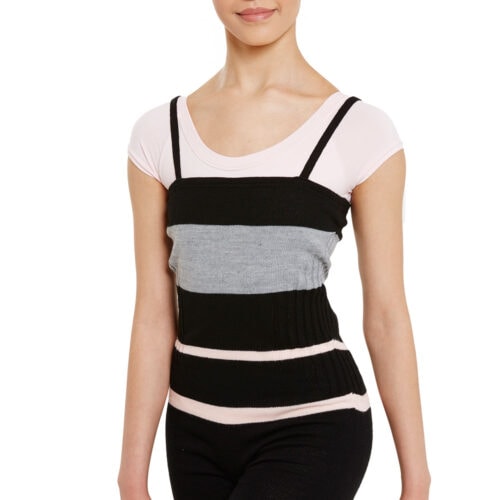 Seamlessly Striped Short Romper