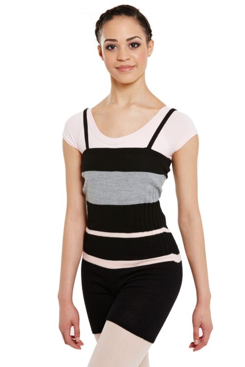 Seamlessly Striped Short Romper