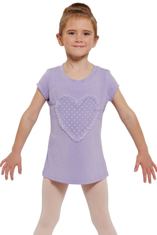 _4_1447508561 Girls heart mesh tee