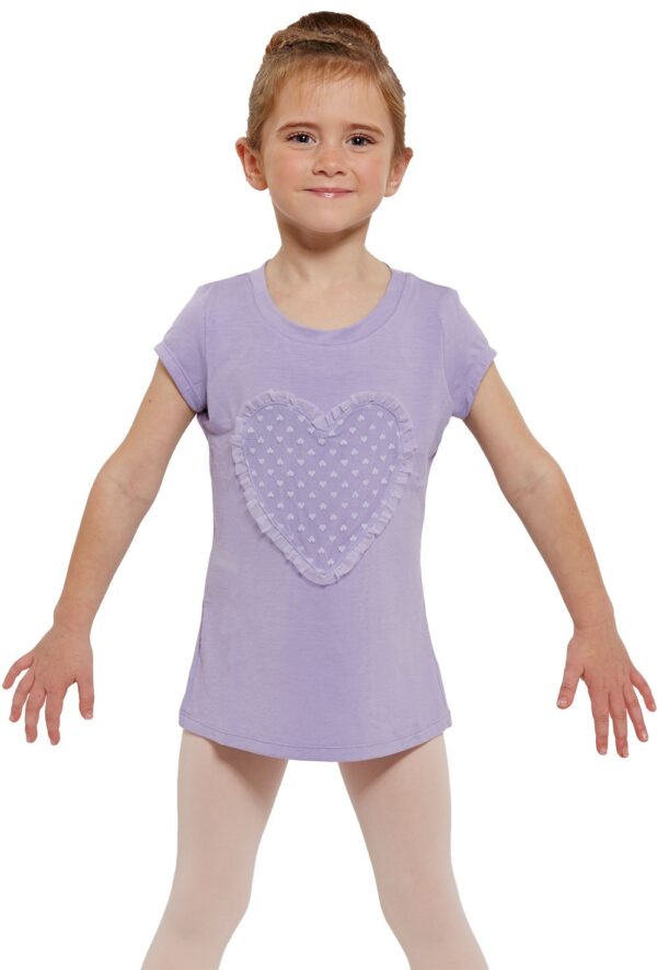 _4_1447508561 Girls heart mesh tee