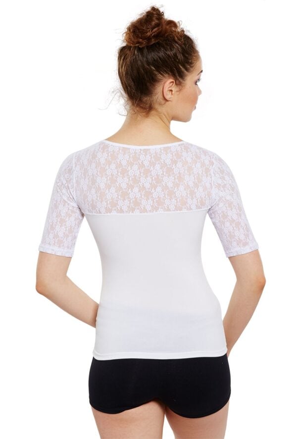 _4_1449944036 Short Sleeve Lace Top