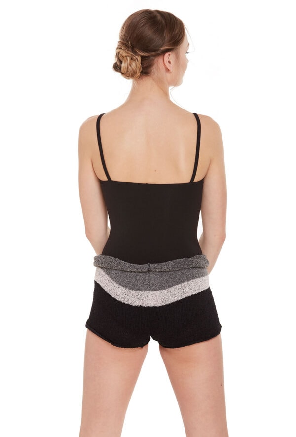 5241-back Bouclé Striped Knit Short