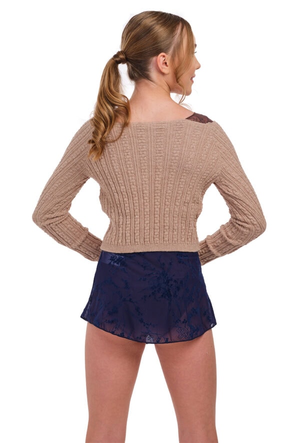 Fedora - Twist Knit Warm-up Top