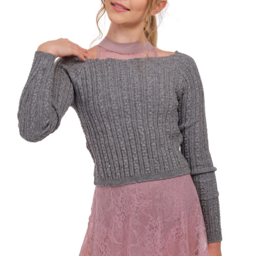 Fedora - Twist Knit Warm-up Top
