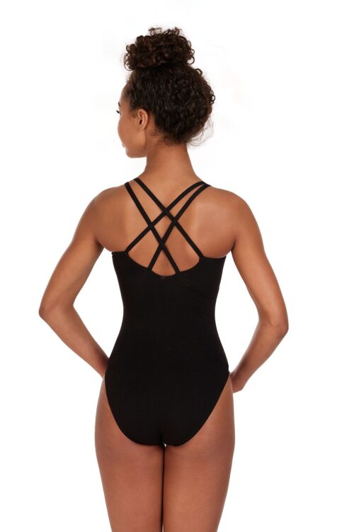 Criss cross camisole leotard