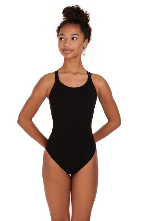 Criss cross camisole leotard