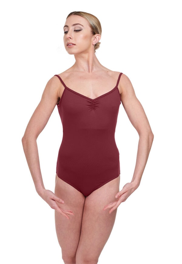 EPD-leo-front Ariane Camisole Leotard with East Pointe Ballet Associates logo