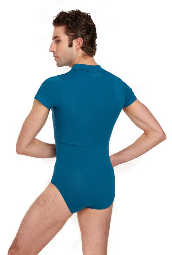 Endo-teal-back Endo Men's Leotard