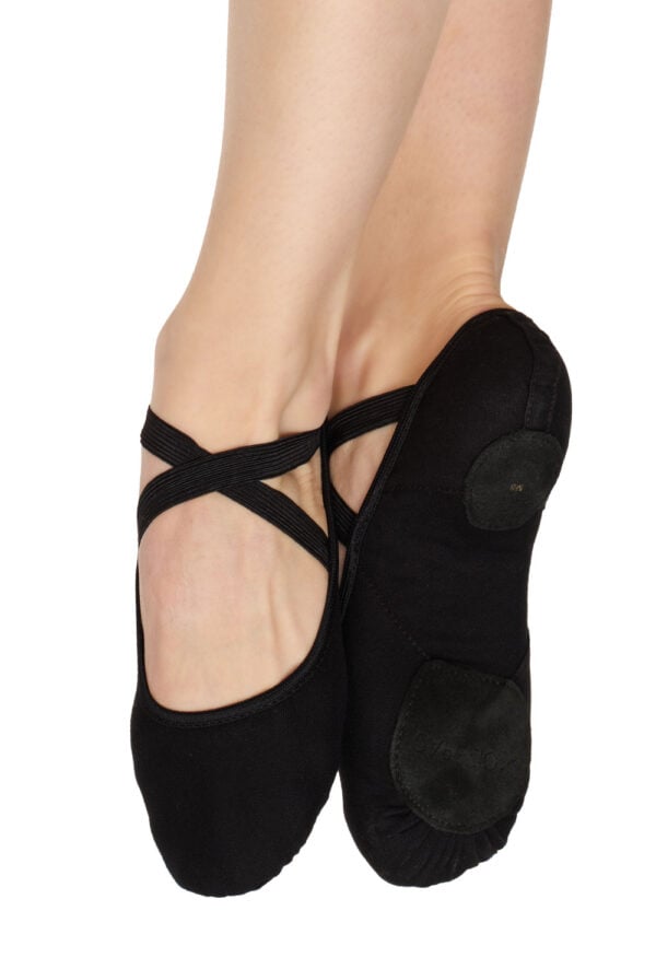Hanami-black Hanami Stretch Ballet Shoe