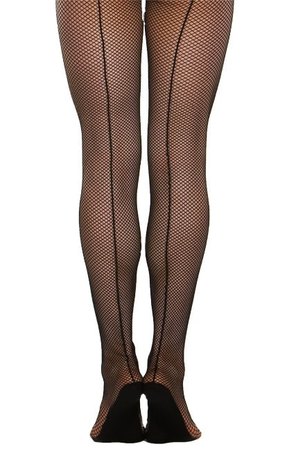 Seamed Fishnet Tights