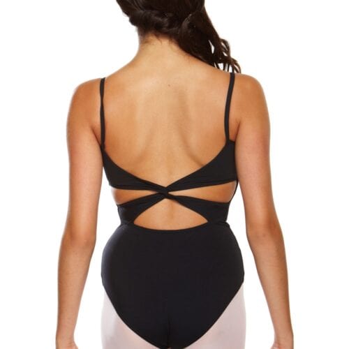Twist back leotard