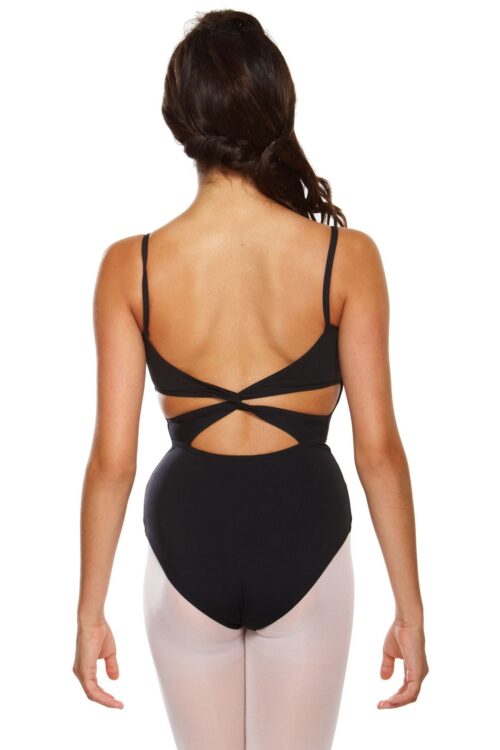 Twist back leotard