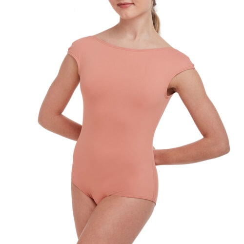 Cap Sleeve Backless Leotard