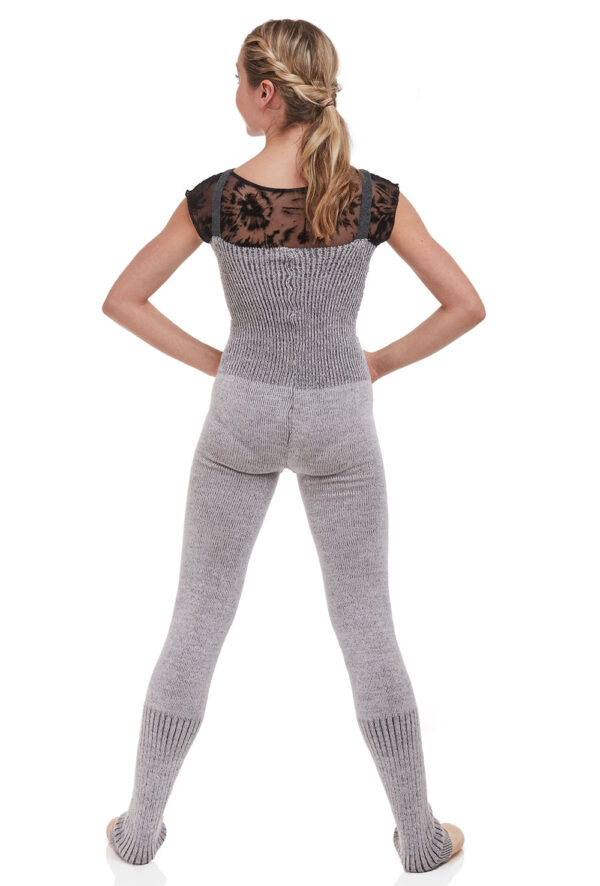 int-4135-back Marl Knit Romper