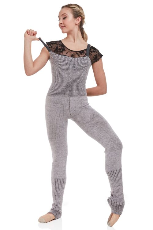 int-4135-front Marl Knit Romper