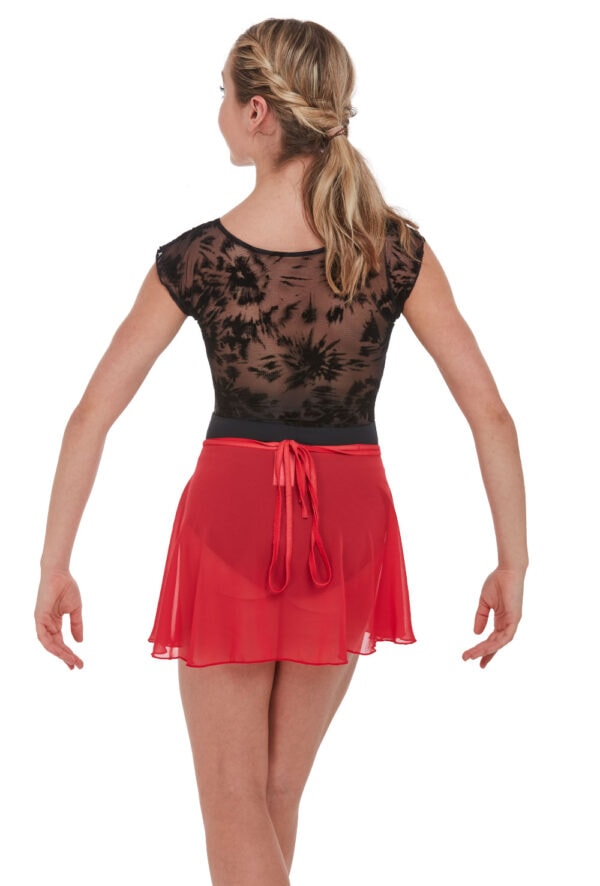 int-7989-red-back Giselle 2 Wrap Ballet Skirt