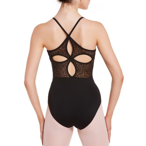 Cami Leotard with Ornate Mesh Back