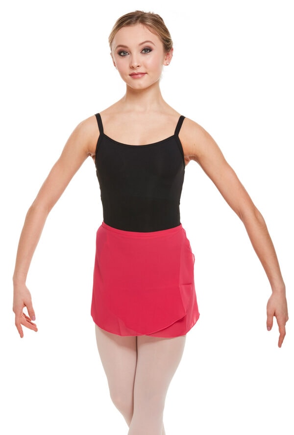 r9721-coral-pink Vera- Wrap Ballet Skirt