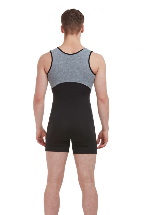 rde-1900me Men's Two Tone Zip Front Unitard