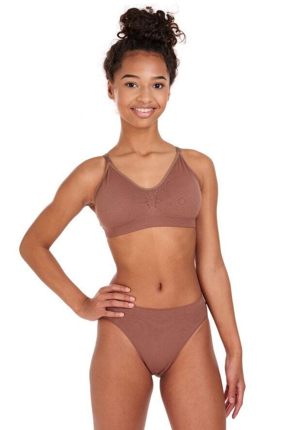 silky-mocha-set Seamless High Cut Brief