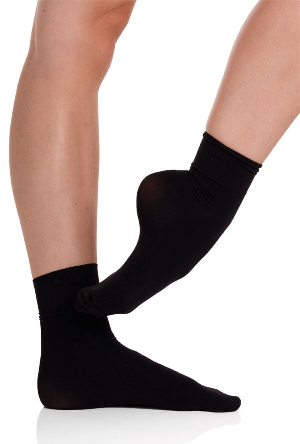 silky-sox-blk Essential 'No Bag' Ballet Socks