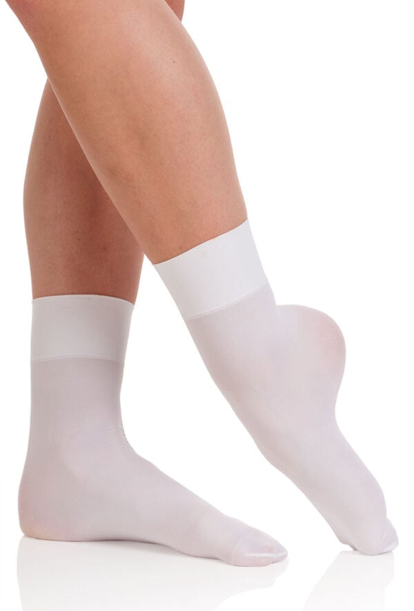 silky-sox-white Essential 'No Bag' Ballet Socks