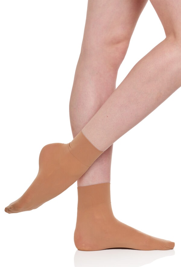 tan-ballet-sock Essential 'No Bag' Ballet Socks