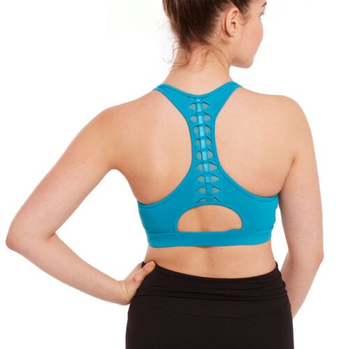 Spliced Twist Back Crop Top
