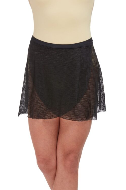 11507w-front Geometric Lace Wrap Skirt