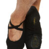 Black canvas ballet shoes