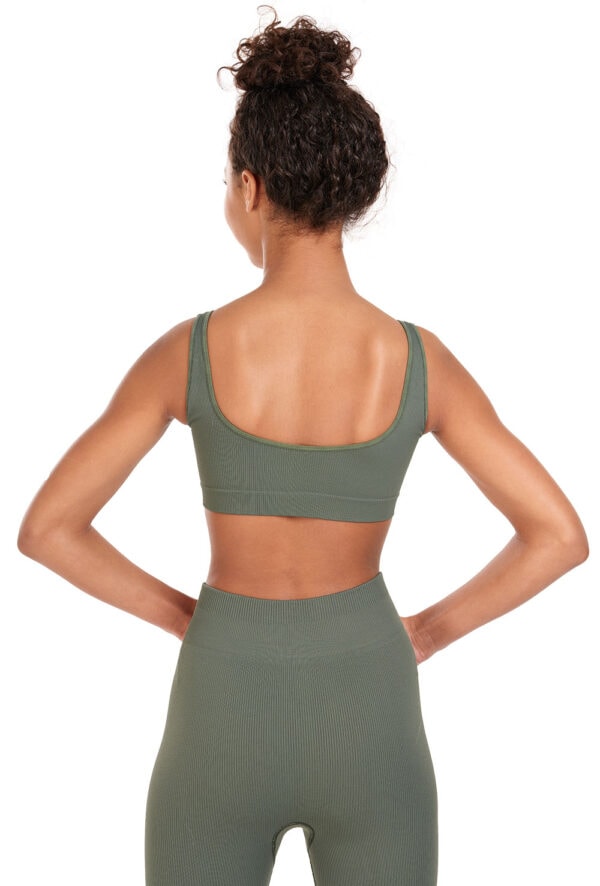 11378Q-SRG-back Seamless Rib Bra Top