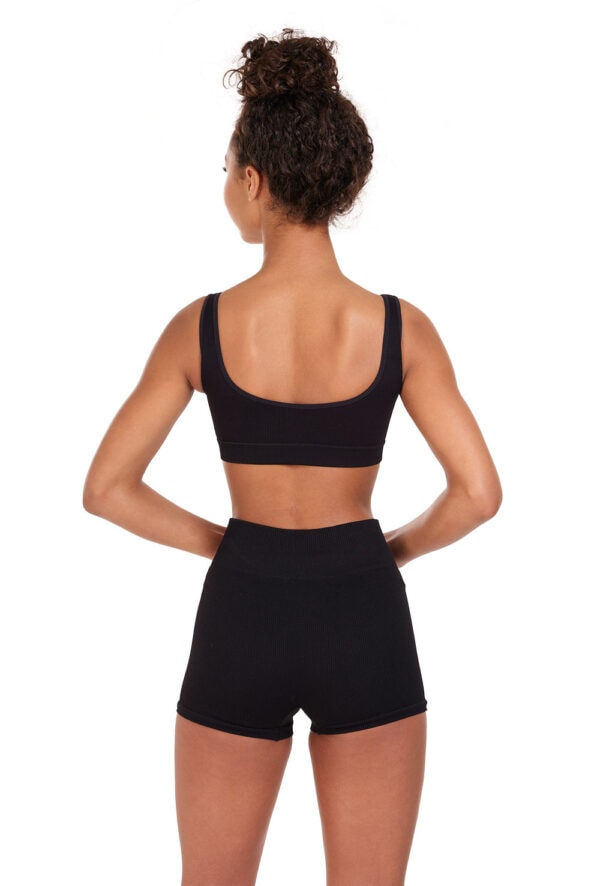 11378W-set-bk Seamless Rib Bra Top